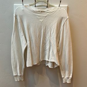 Ivory long sleeve tee/sweater